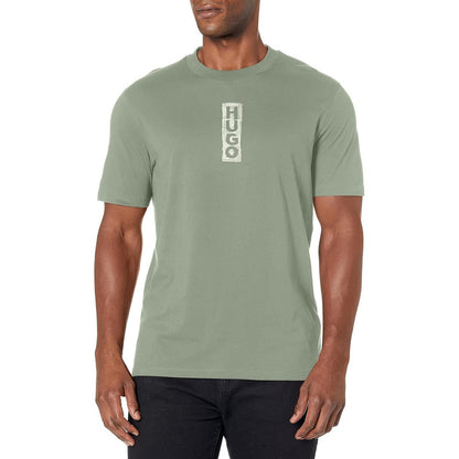 Playera Hugo Boss Bold Block Logo Cotton Sage Green B0c254sv