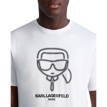 Playera Karl Lagerfeld Blanco Logo Karl Neon Lm3g2125