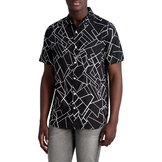 Camisa Karl Lagerfeld Negro Estilo Miami Elegante Lm2w3233