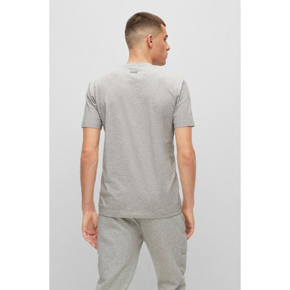 Playera Boss Gris Logos En Circulo Original 50488831