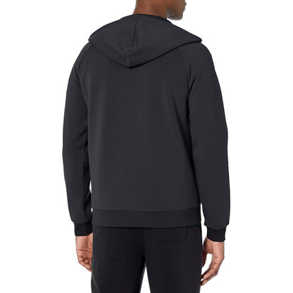 Hoodie Boss Azul Con Cierre Logo Lateral En Circulo