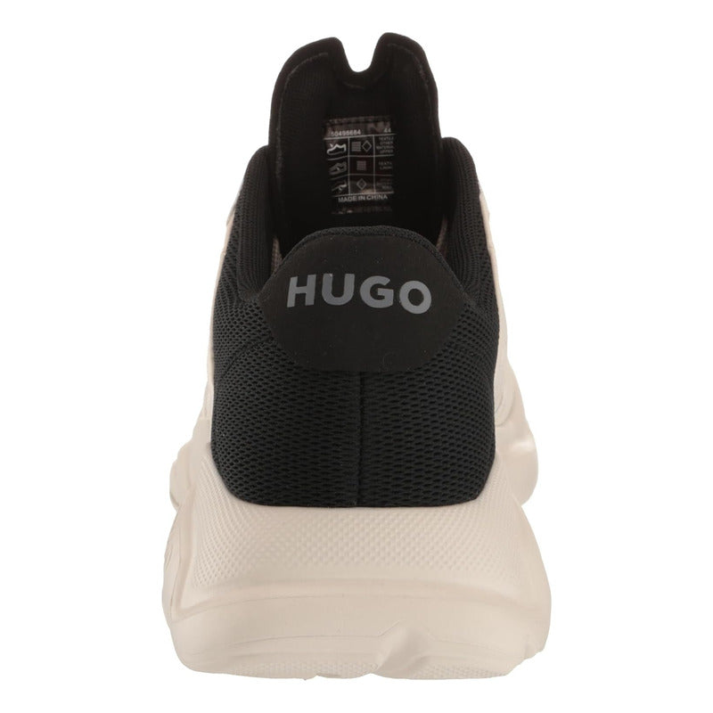 Tenis Hugo Men's Leon Nylon Mix Running Beige  Mod 504986