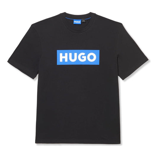 Playera Hugo Boss Men's Logo Stripe Cot Negro Casual B0cb5fk