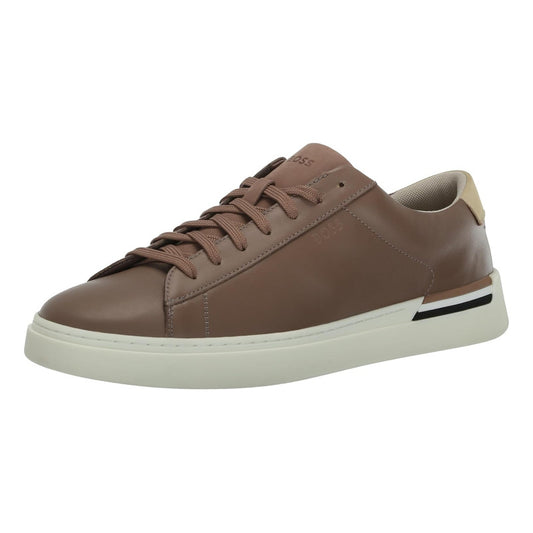 Tenis Hugo Boss Men's Clint Smooth  Leather  Sandy B0c8b65