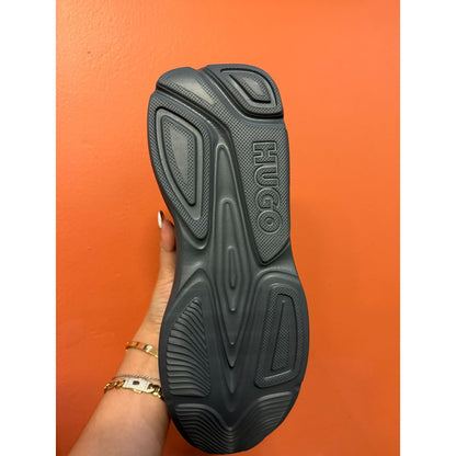 Tenis Hugo Men's Leon Modern Running Tela Negro B0c522k89g