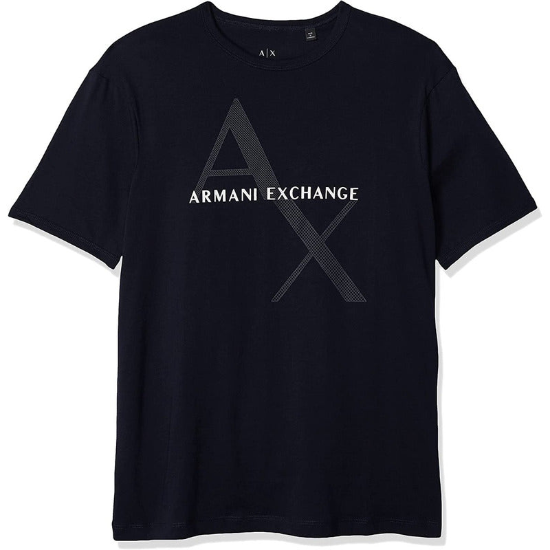 Playera Armani Negro Logo A|x Central 8nzt76 Z8h4z