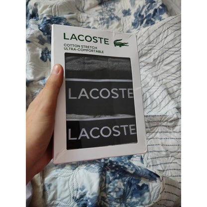 Boxer Lacoste Essentials Classic Tric Cocodrilos 3pz 6h3392