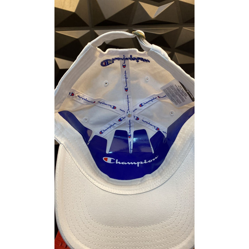 Gorra Champion Blanco Logo Discreto Central Ajustable Urban