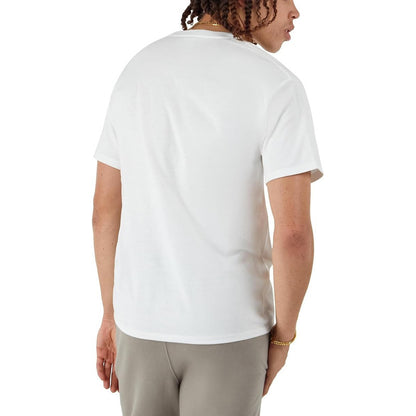 Camiseta Champion Clasica Athletics Blanco Hombre Gt23h