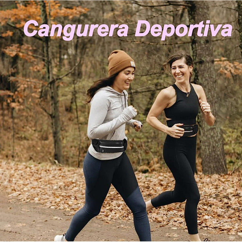 2 Pack Cangurera Ligera Con Porta Botella Chica Contra Agua