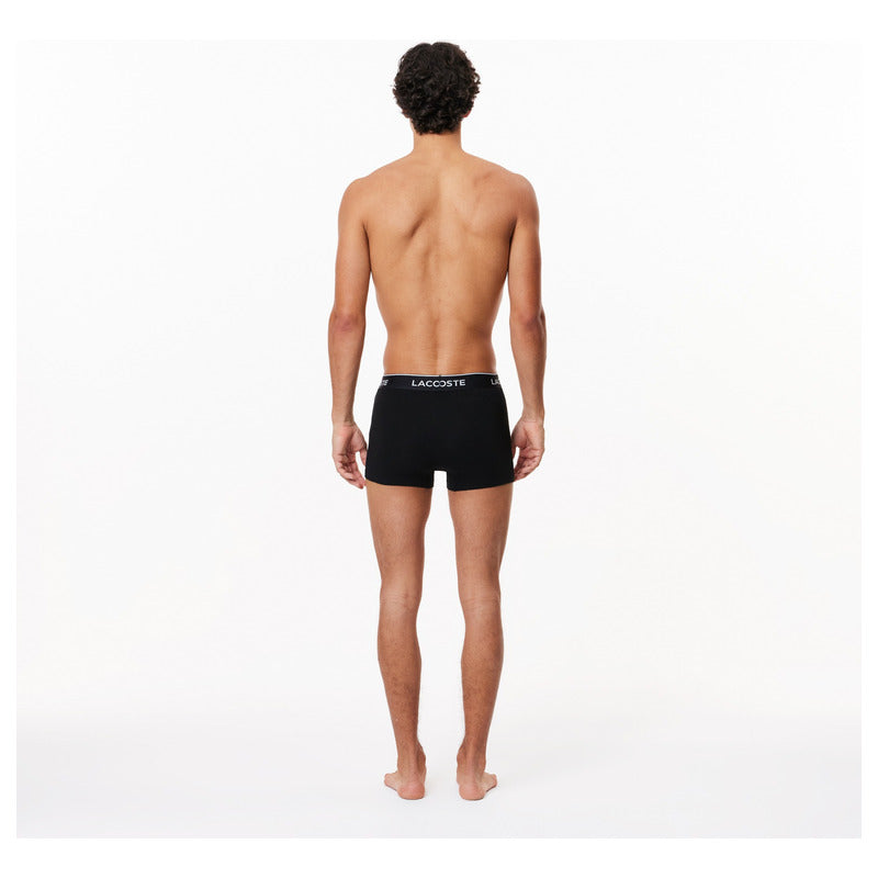 Boxer Lacoste De Caballero Negro 5 Pack Lisos 5h520300