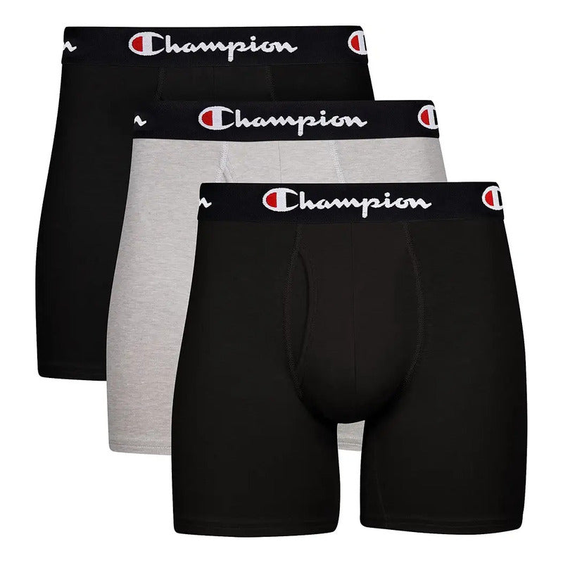 Boxer Champion Calzoncillos Algodón Elástico Paq 3 Canbbg