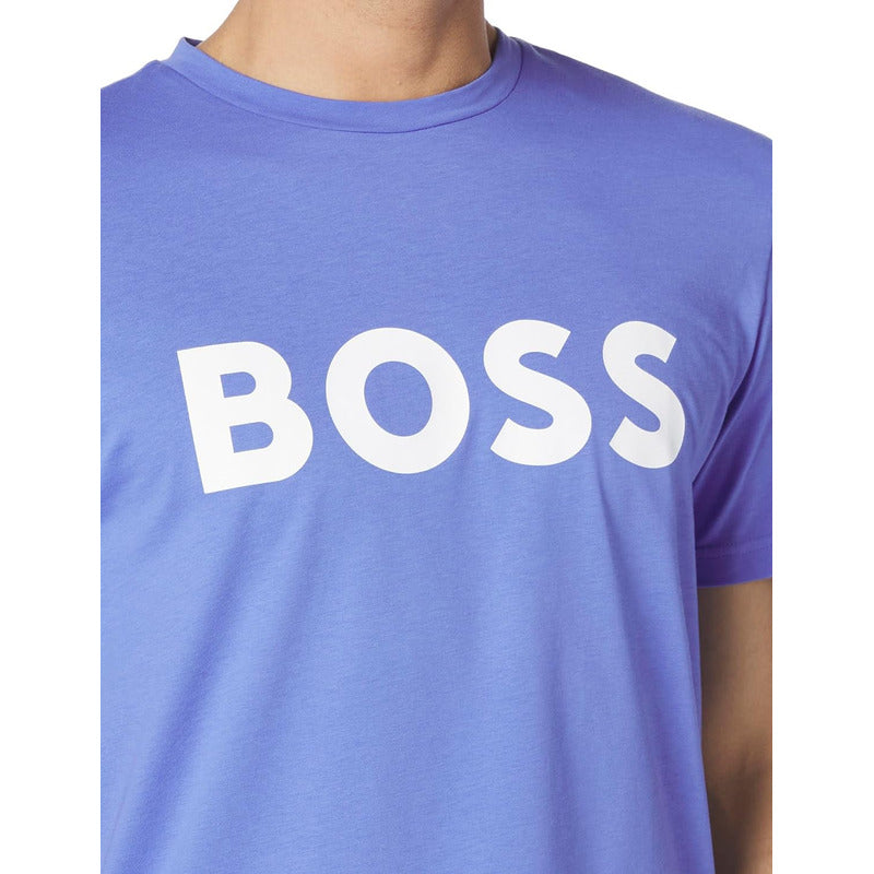 Playera Hugo Boss Casual Baja Blue Hombre B0cltjp22n
