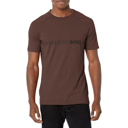 Playera Boss Men's Slim Fit Repeating Logo  Fern Green B04xf