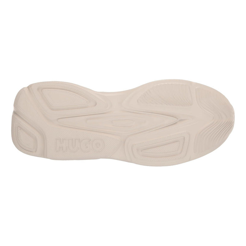 Tenis Hugo Men's Leon Nylon Mix Running Light Silver  B0ck56