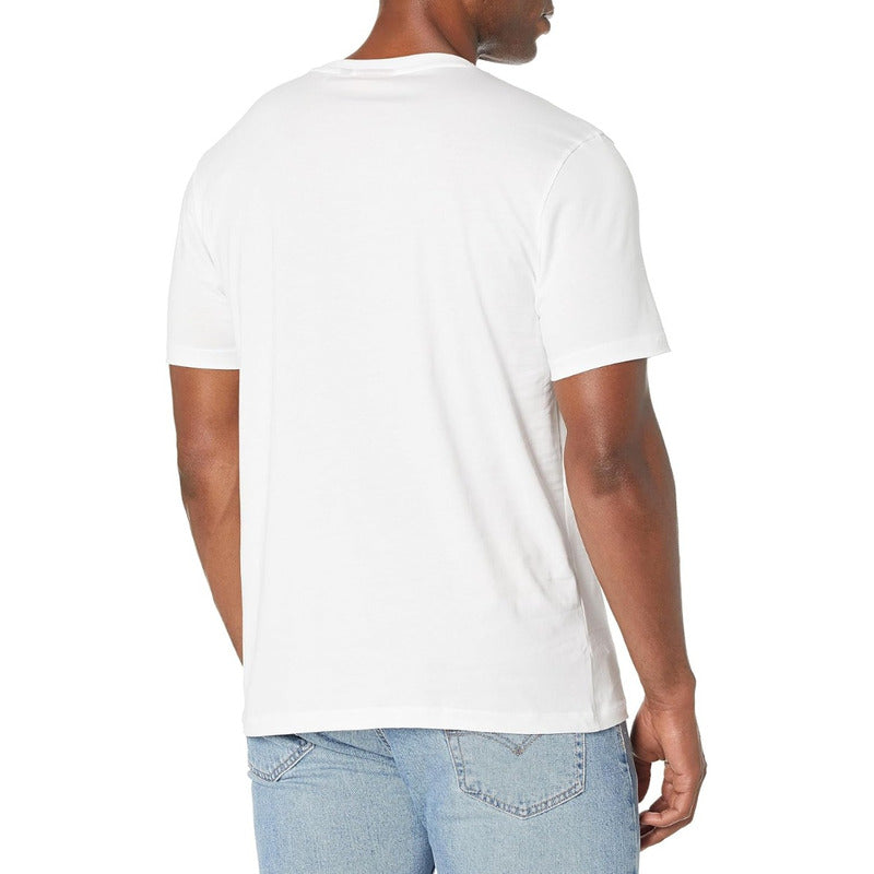 Playera Hugo Mediano Central Elegante Blanco Rojo 5047389100