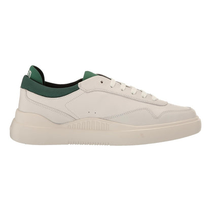 Tenis Boss Blake Cupsole Smooth Para Hombre Blanco Verde