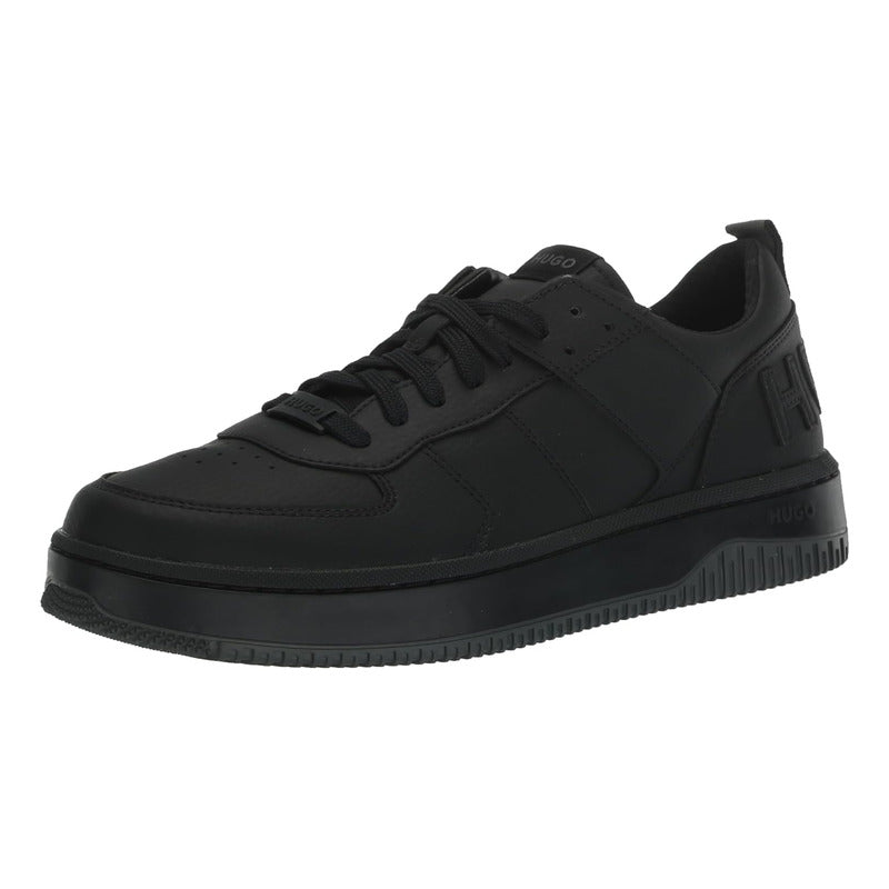 Tenis Hugo  Deportivas Kilian Hombre Negro Tonal Mod 50217