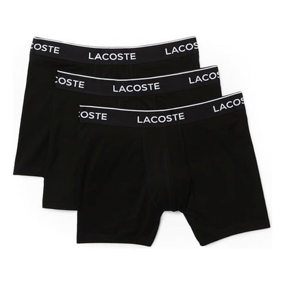 Boxer Lacoste De Caballero Negro 3pz Lisos 6h3420-51uei