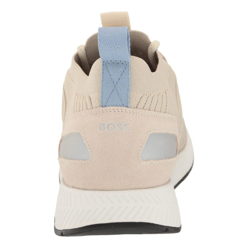 Tenis Hugo Boss Men's Mesh Running Tipo Calceta Beige