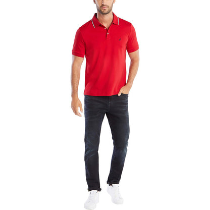 Playera Nautica Tipo Polo Básica Elegant Rojo K73850