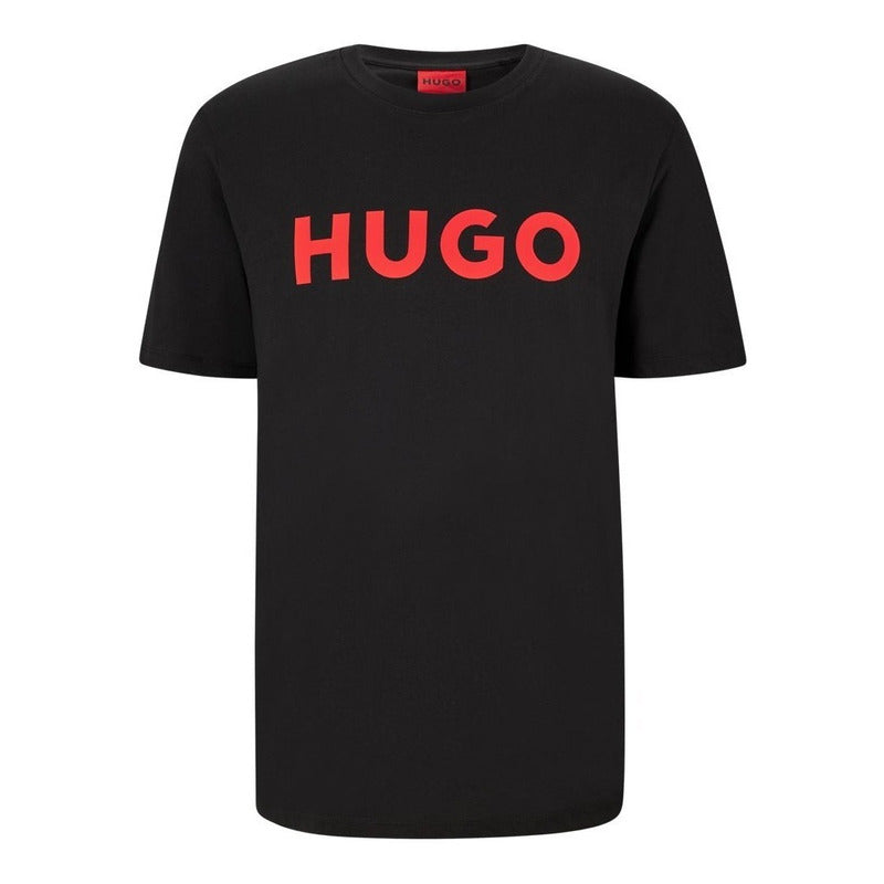 Playera Hugo Boss Logo Rojo Central Letras Premium Original