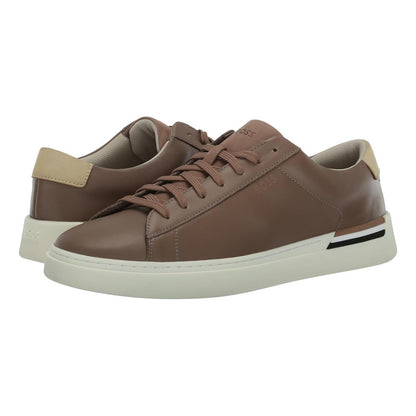 Tenis Hugo Boss Clint Smooth Piel Marron Claro 50 512177 (27) Mx