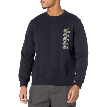 Sudadera Lacoste De Cocodrilo Cuello Redondo Hombre Marino
