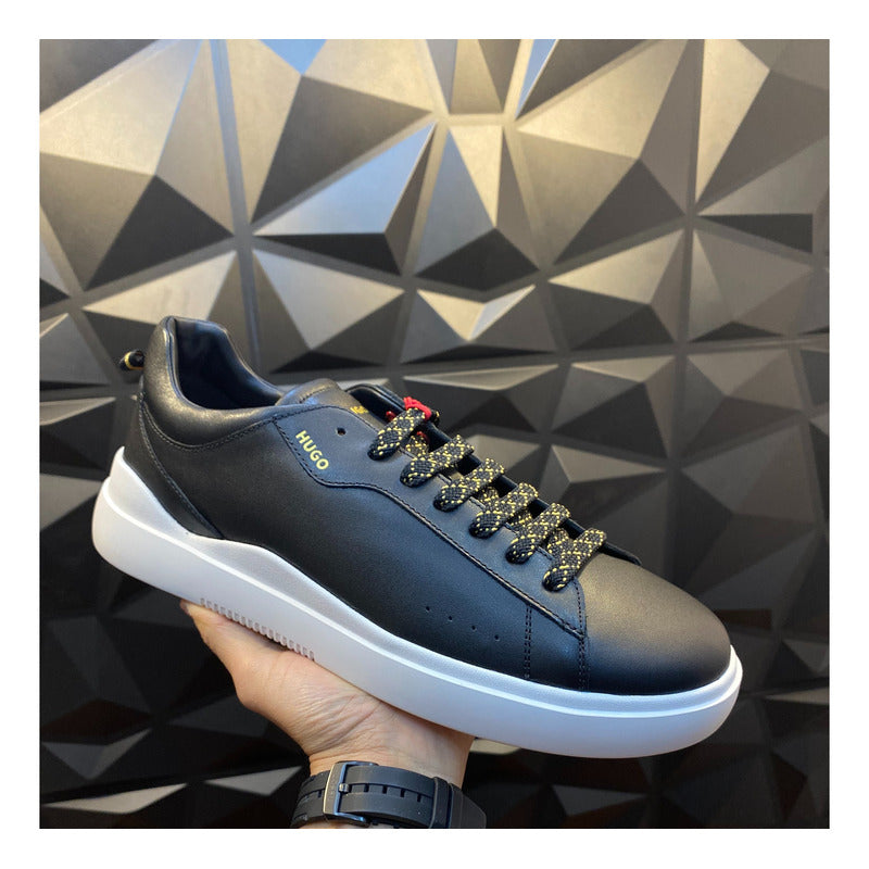 Tenis Hugo De Cuero Con Suela Para Hombre Galaxy