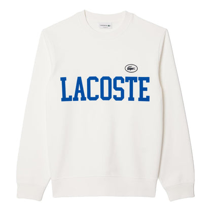 Sudadera Lacoste Blanco Azul Algodón Premium Sh7420