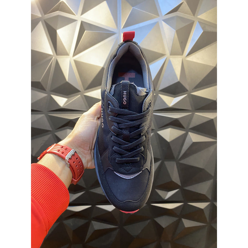 Tenis Hugo Men Running Style Mix Black Pepper Tall 25 Mx