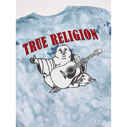 Playera True Religion Azul Nube Logo Animado Trasero True