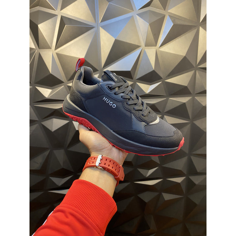 Tenis Hugo Men Running Style Mix Black Pepper Original