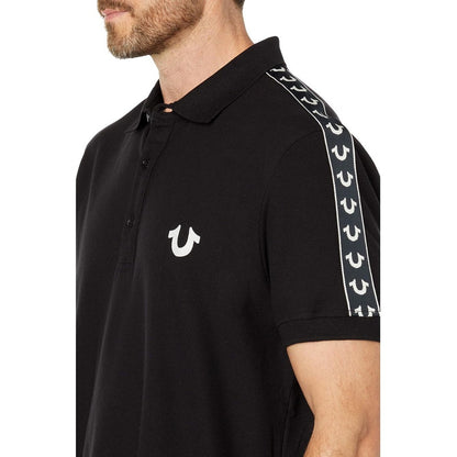 Playera True Religion Polo Hombre Color Negro Logo Hombros