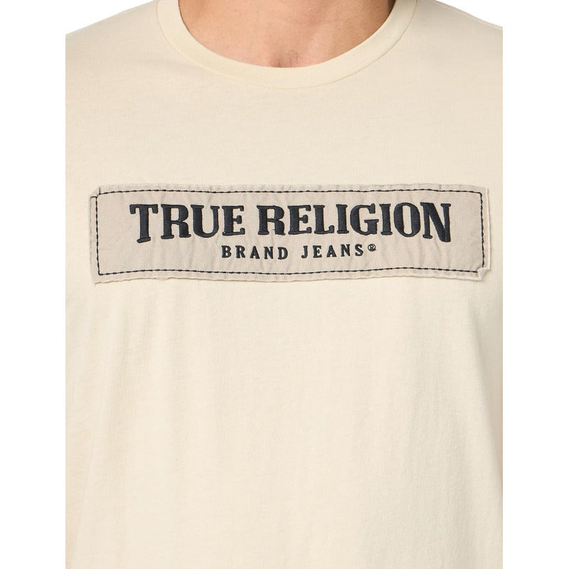 Playera True Religion Ss Arco Deshilachado Para Hombre108261