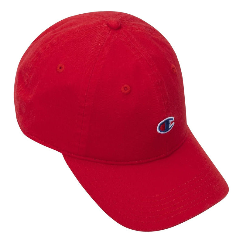 Gorra Champion Roja Logo Discreto Central Ajustable Urban