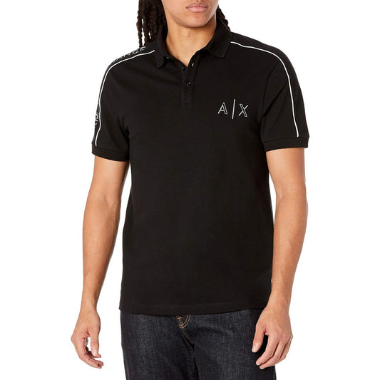Camisa Armani Exchange Polo Con Logo Negro 6hzfabzju3z1463