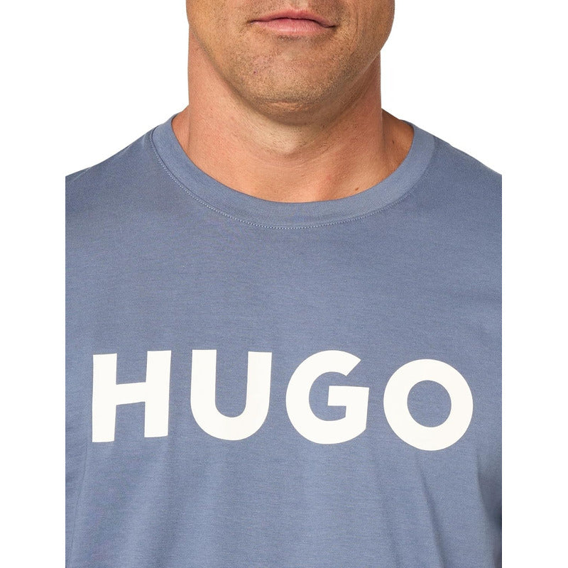 Playera Hugo Boss Casual Caballero Amalfi Blue Mod B0cw35d5m