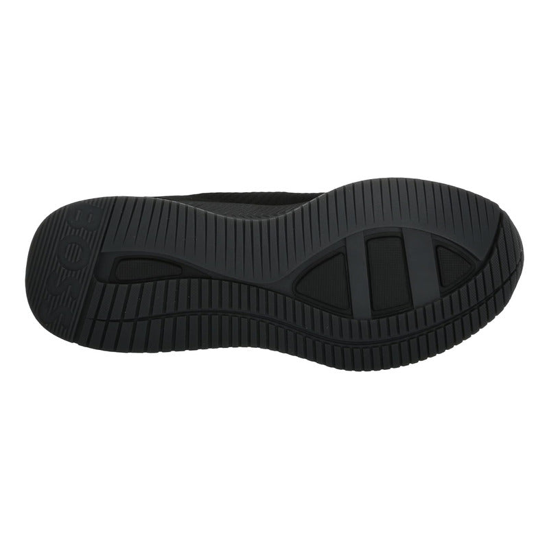 Tenis Boss Women's Modern Knit Structure Running Negro B0cbd