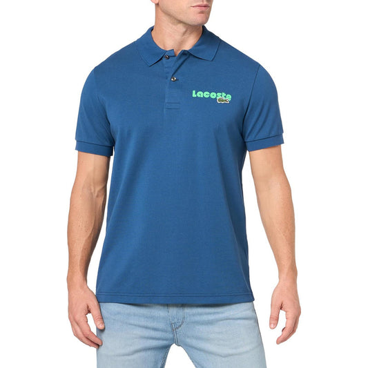 Lacoste Polo De Manga Corta De Ajuste Regular Azul Ph7426-51