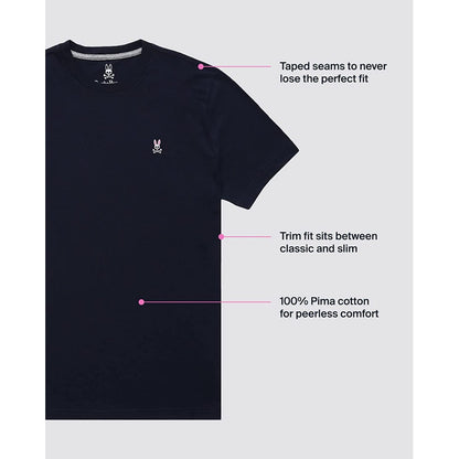 Playera Psycho Bunny Basica Original Negro