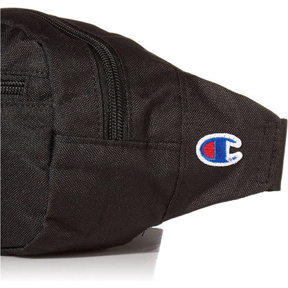 Riñonera Champions Deportiva Negro Con Logo Champ 2 Cierres