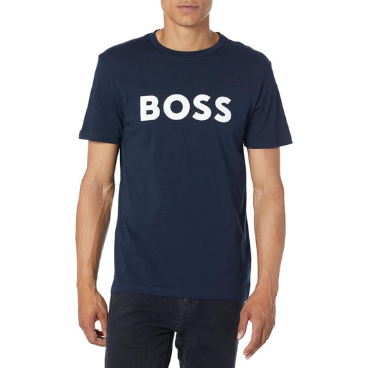 Playera Hugo Boss  Men's Bold Logo Short Marino Hombre3022s