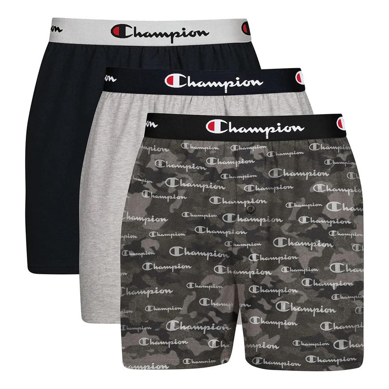 Boxer Champion Knit Algodón Stretch P3ss22 Mod Camufl Cakbbg