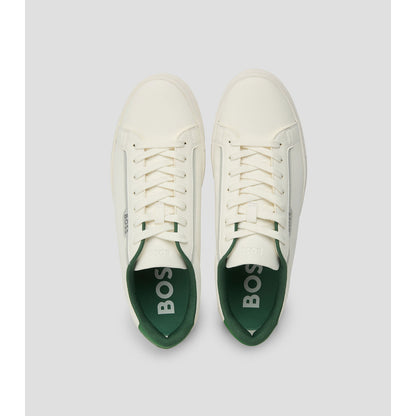 Tenis Boss Rhys Cupsole Blanco Verde Hombre