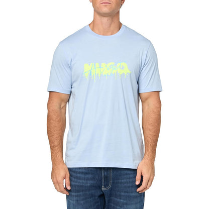 Playera Hugo Men's Spraypaint Logo Cotton T-shirt Ice  B0cbw