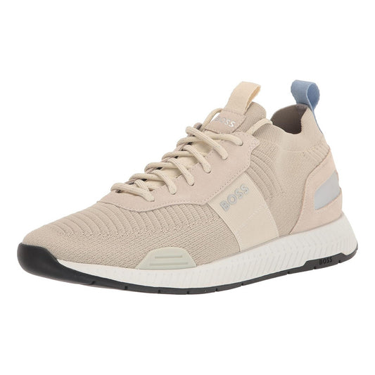 Tenis Hugo Boss Men's Mesh Running Tipo Calceta Beige
