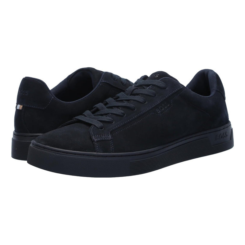 Tenis Boss Men's Rhys Suede Low Top Midnight Navy 0d1v9n63sb