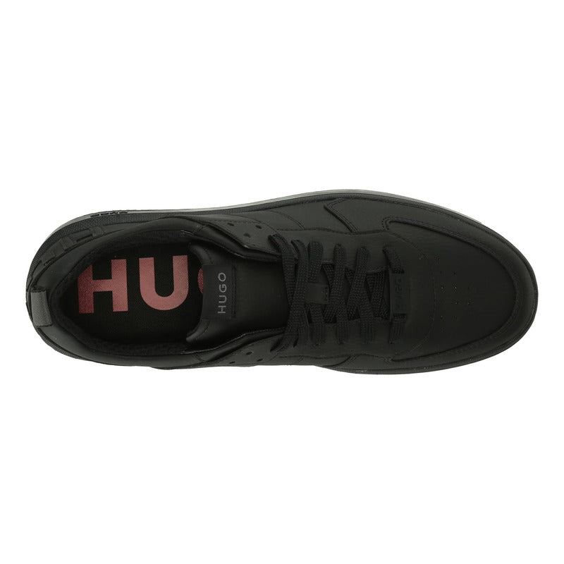 Tenis Hugo  Deportivas Kilian Hombre Negro Tonal Mod 50217