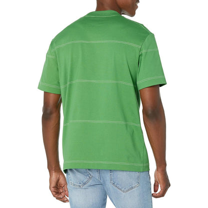 Playera Lacoste Vintage Verde Rallas  Mod. Th5364